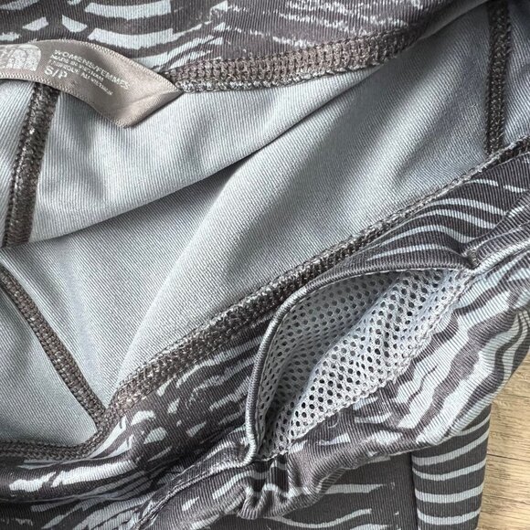 The North Face Low Rise Athletic Leggings w/ Interior Pocket Two Tone Gray Small - Picture 7 of 9